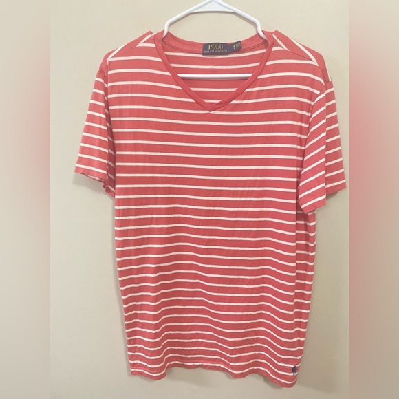Polo by Ralph Lauren Red and White Short Sleeve Tee - Picture 2 of 11